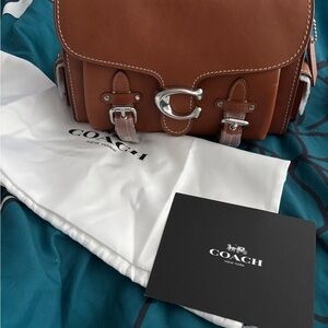 Coach Tan Leather Crossbody Bag